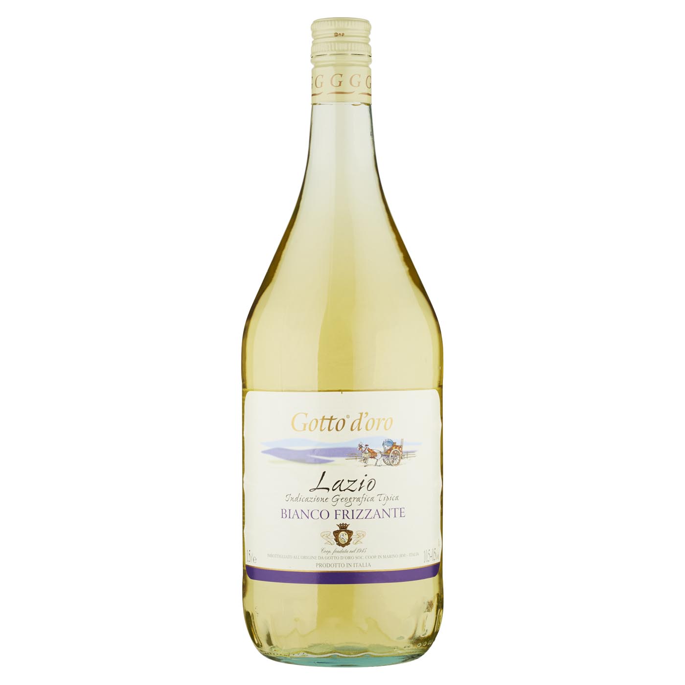 gotto-d-oro-bianco-frizzante-lazio-igt-perlwein-1-5l-linea-classica image 1